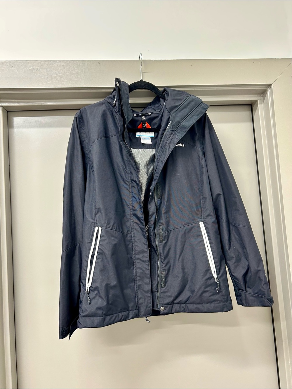 Columbia Waterproof Hooded Jacket - Interchange Inner Layer - Black